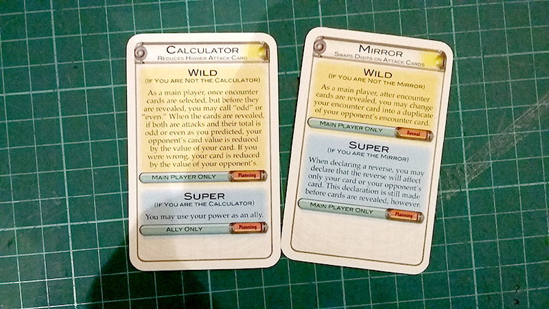 Image showing flare cards. Flares in particular will be tough for the vision impaired player to read even with magnification